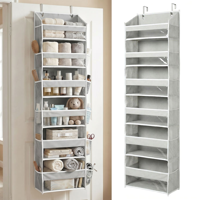 Over the Door Organizer with Pockets for Bedroom, Bathroom, Nursery & Closet Storage