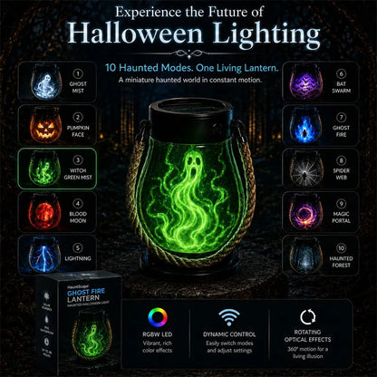 | 🔥Halloween Special Sale! 🎃| 💡👻HauntScape® 10-in-1 Immersive Halloween Lantern, Auto-On at Dusk🔥