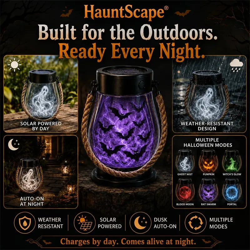 | 🔥Halloween Special Sale! 🎃| 💡👻HauntScape® 10-in-1 Immersive Halloween Lantern, Auto-On at Dusk🔥