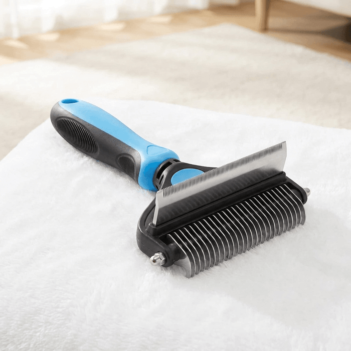 2-in-1 Double-Sided Pet Deshedding & Detangling Comb