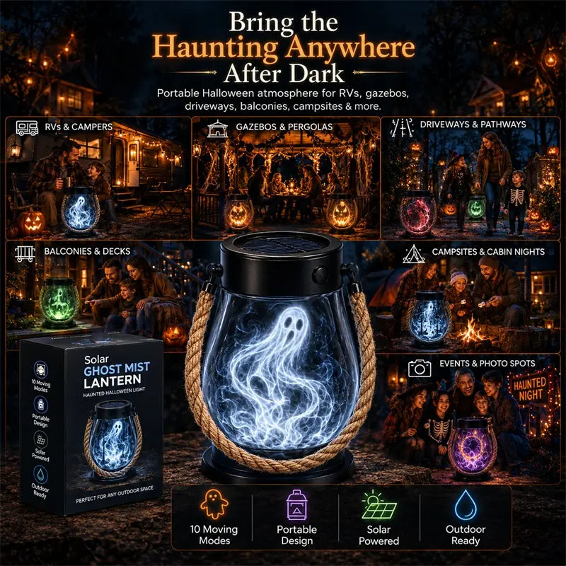| 🔥Halloween Special Sale! 🎃| 💡👻HauntScape® 10-in-1 Immersive Halloween Lantern, Auto-On at Dusk🔥
